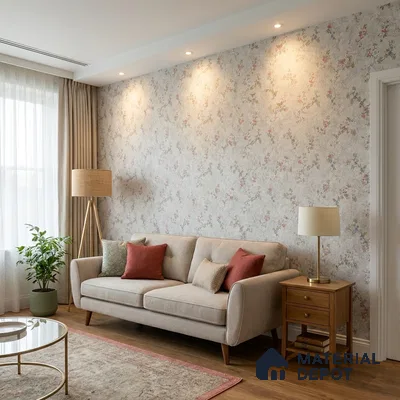 632 | 9.5 Meter x 21 Inch  Patterned Look Wallpaper - 55 Sq. Ft.