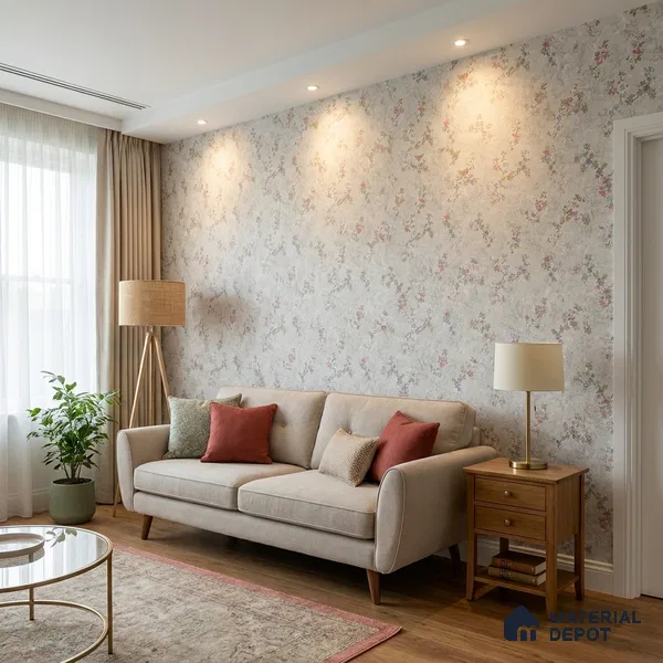 632 | 9.5 Meter x 21 Inch Patterned Look Wallpaper - 55 Sq. Ft.