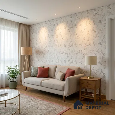 635 | 9.5 Meter x 21 Inch  Patterned Look Wallpaper - 55 Sq. Ft.