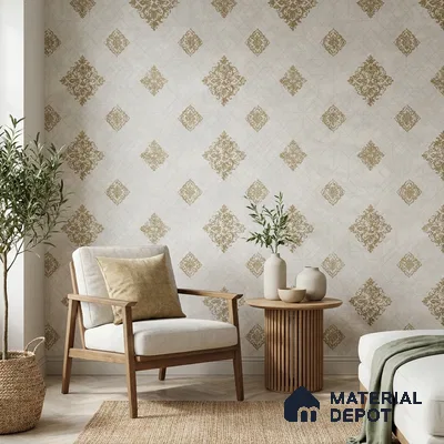 657 | 9.5 Meter x 21 Inch  Patterned Look Wallpaper - 55 Sq. Ft.