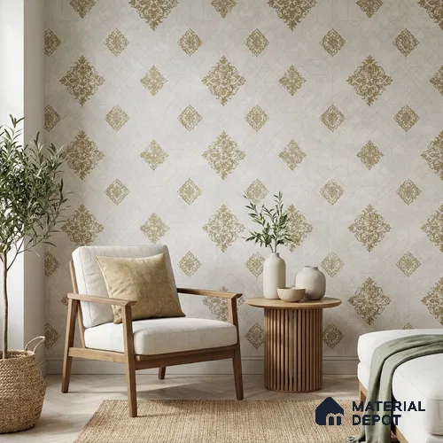 657 | 9.5 Meter x 21 Inch  Patterned Look Wallpaper - 55 Sq. Ft.