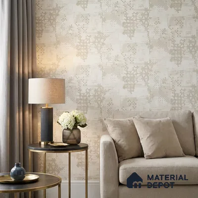 667 | 9.5 Meter x 21 Inch  Patterned Look Wallpaper - 55 Sq. Ft.