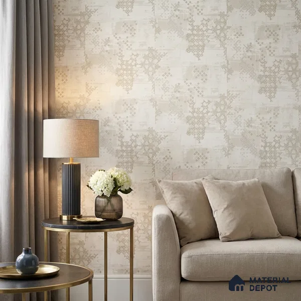 667 | 9.5 Meter x 21 Inch Patterned Look Wallpaper - 55 Sq. Ft.