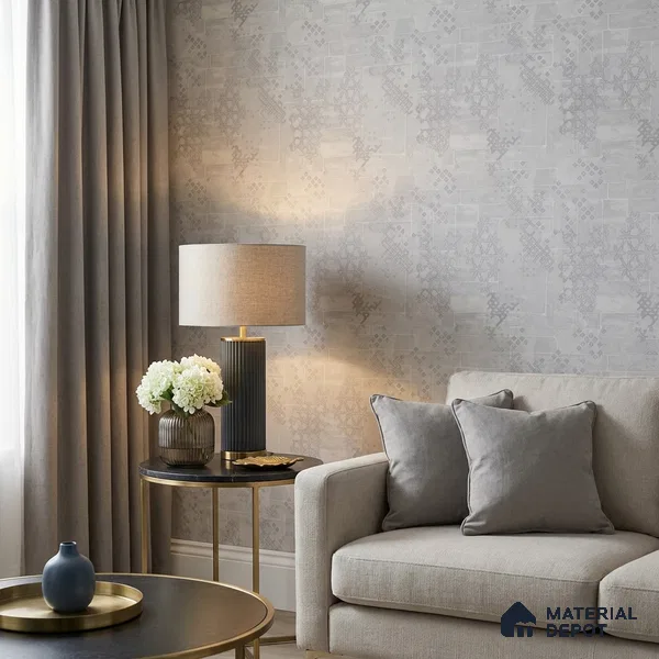 669 | 9.5 Meter x 21 Inch Patterned Look Wallpaper - 55 Sq. Ft.