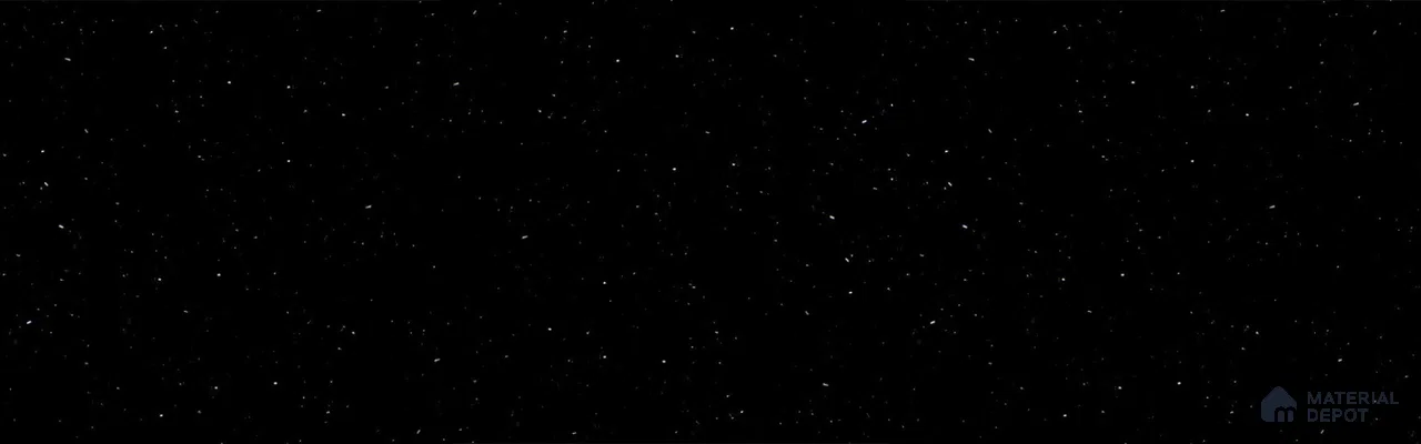 P004 Perna Black 12.07 ft x 2.49 ft Bendable Acrylic Solid Surface Corian - 12 mm