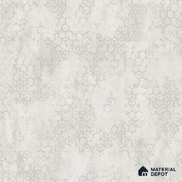 640 | Light Grey Beige Honeycomb Patterned Wallpaper - 9.5 Meter x 21 Inch, 55 Sq. Ft.