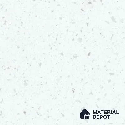 W001 Ice Queen 12.07 ft x 2.49 ft Bendable Acrylic Solid Surface Corian - 12 mm