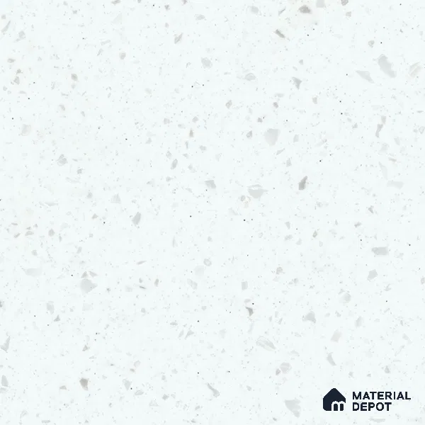 W001 Ice Queen 12.07 ft x 2.49 ft Bendable Acrylic Solid Surface Corian - 12 mm