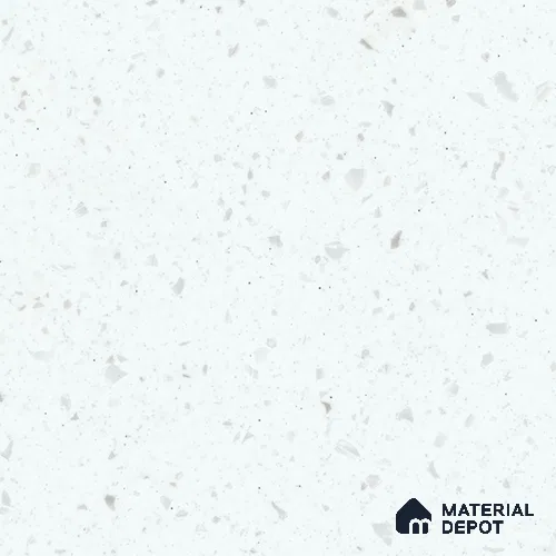W001 Ice Queen 12.07 ft x 2.49 ft Bendable Acrylic Solid Surface Corian - 12 mm
