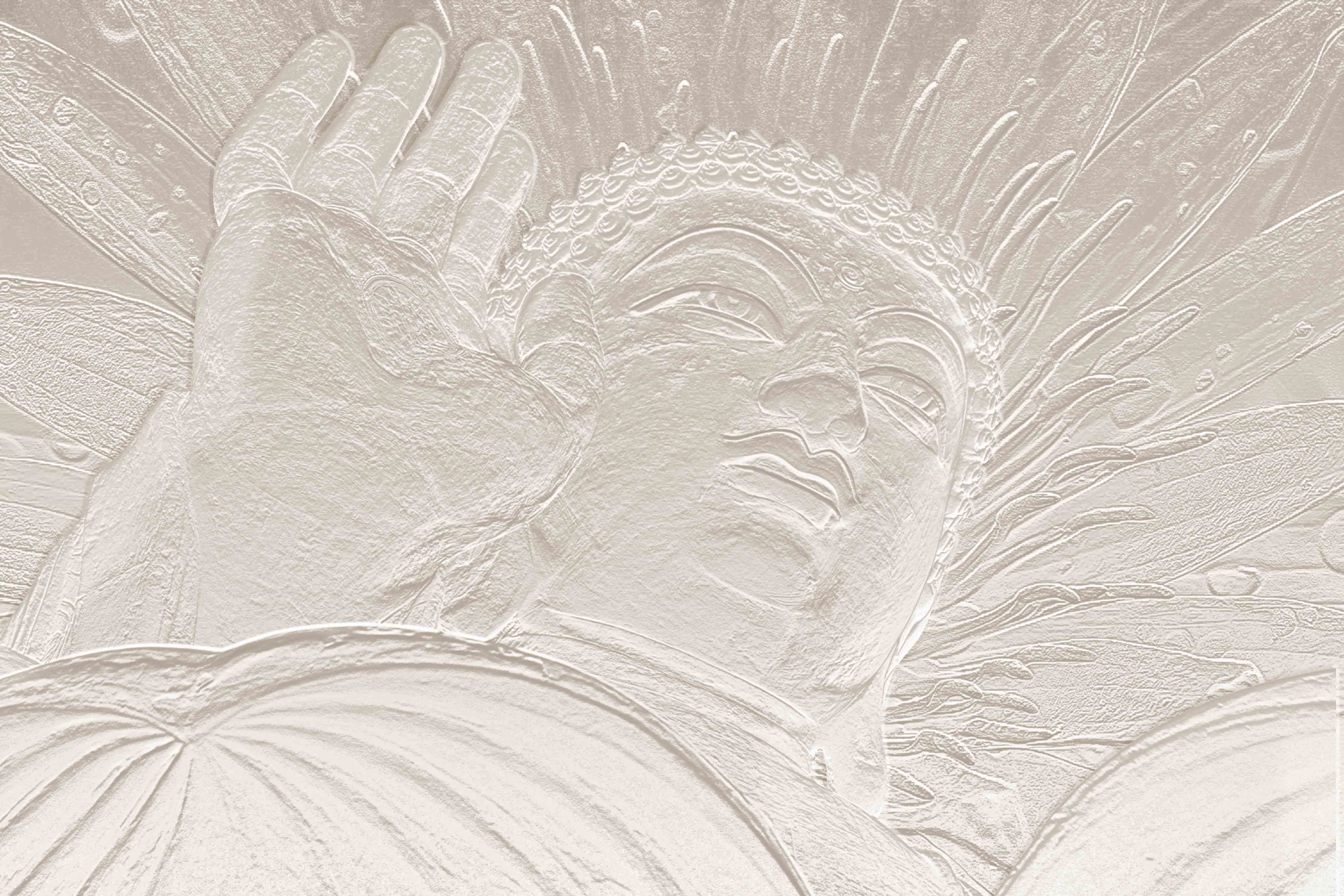 A close-up of a BUD - 17B | Bhuddha Series Abstract Look 40 inches Canvas Paper (Customized Size Wallpaper) available at Material Depot in Bangalore