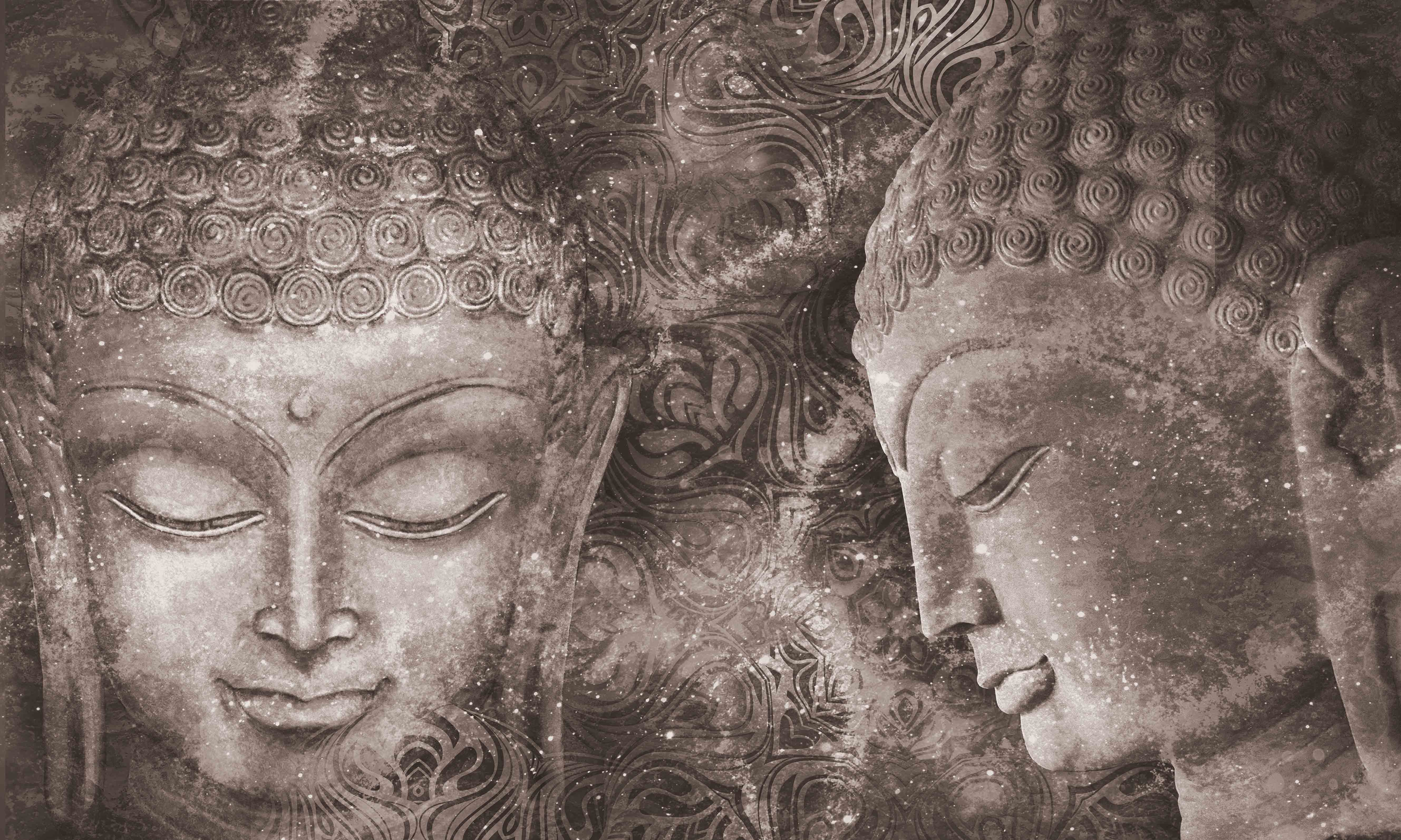 BUD - 23B | Bhuddha Series Abstract Look 50 inches Premium Paper (Customized Size Wallpaper)