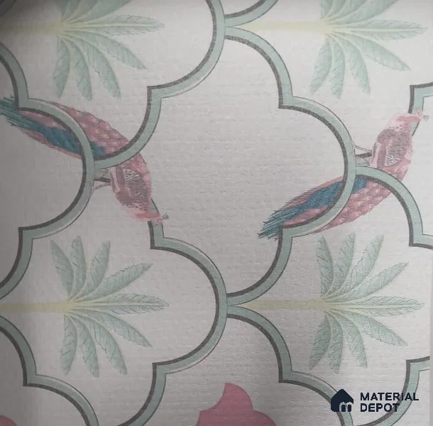 WC04GMF Coromandel Palm Tree 39 Inches Fiberglass Grassmat Wallcovering (Customised Size Wallpapers)
