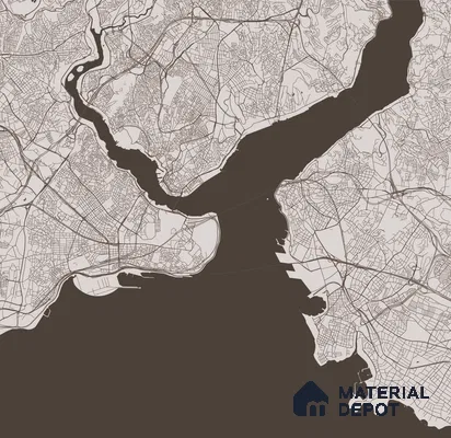 MAO - 24 B | Map Series Map Look 40 inches Sandblast Paper (Customized Size Wallpaper)