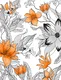 A close-up of a MBC001 | Murals Series Florals Look 40 inches Sandblast Paper (Customized Size Wallpaper) available at Material Depot in Bangalore