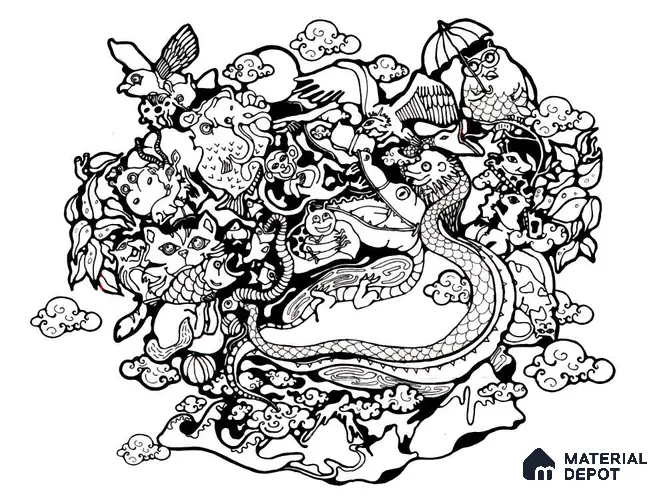 MDY003 | Kid Series Abstract Look 40 inches Canvas Paper (Customized Size Wallpaper)