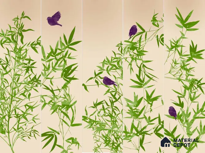 MHM045-2 | Murals Series Florals Look 50 inches Premium Paper (Customized Size Wallpaper)