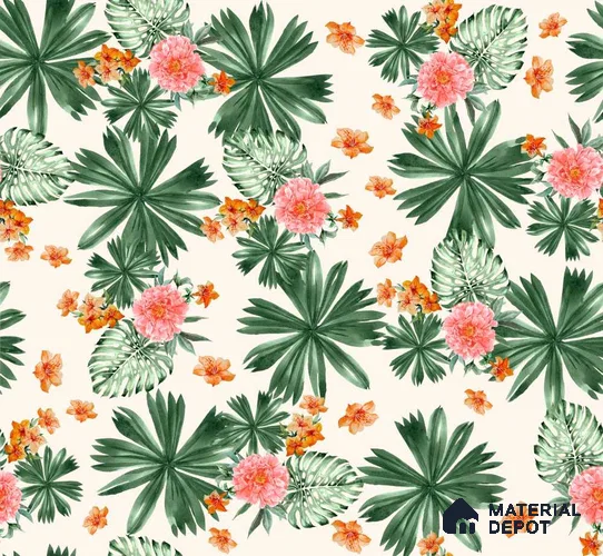 MHM046 | Murals Series Florals Look 40 inches Canvas Paper (Customized Size Wallpaper)
