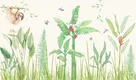 A close-up of a MHM048 | Kid Series Florals Look 40 inches Canvas Paper (Customized Size Wallpaper) available at Material Depot in Bangalore