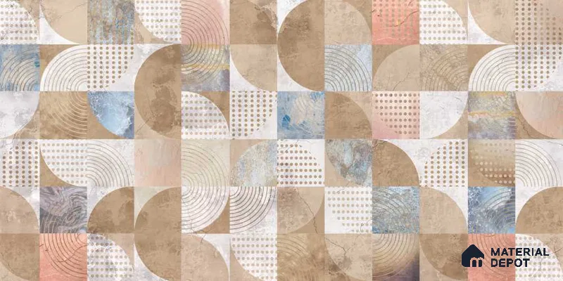 MIND045 | Murals Series Geometric Look 52 inches Economy Paper (Customized Size Wallpaper)