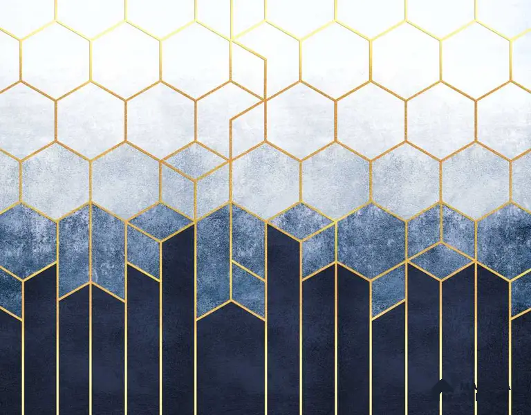 MIND047 | Murals Series Geometric Look 52 inches Economy Paper (Customized Size Wallpaper)