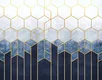 A close-up of a MIND047 | Murals Series Geometric Look 50 inches Premium Paper (Customized Size Wallpaper) available at Material Depot in Bangalore