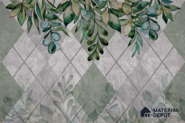 MIND048 | Murals Series Florals Look 40 inches Sandblast Paper (Customized Size Wallpaper)