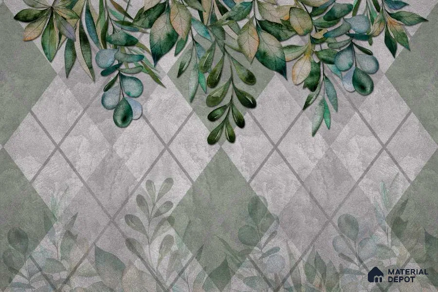 MIND048 | Murals Series Florals Look 40 inches Sandblast Paper (Customized Size Wallpaper)