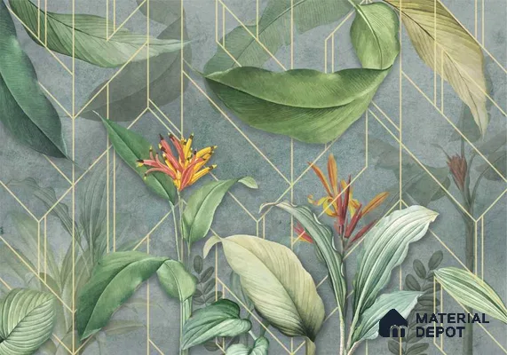 MIND054 | Murals Series Florals Look 50 inches Premium Paper (Customized Size Wallpaper)