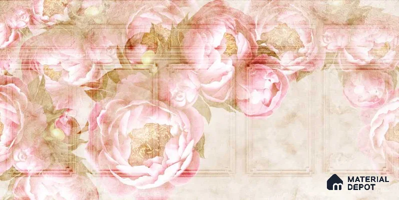MIND055 | Murals Series Florals Look 40 inches Canvas Paper (Customized Size Wallpaper)