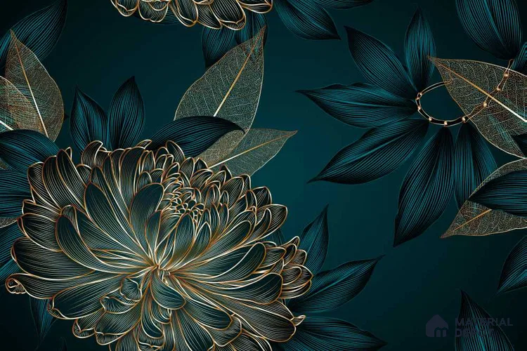 MIND071 | Murals Series Florals Look 50 inches Premium Paper (Customized Size Wallpaper)