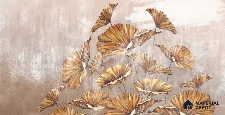 MIND084 | Murals Series Florals Look 50 inches Premium Paper (Customized Size Wallpaper)