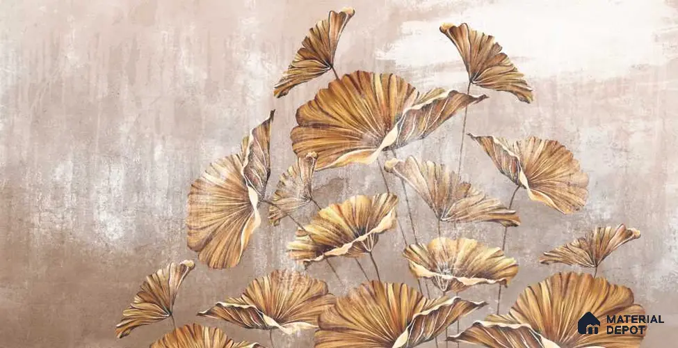MIND084 | Murals Series Florals Look 52 inches Economy Paper (Customized Size Wallpaper)