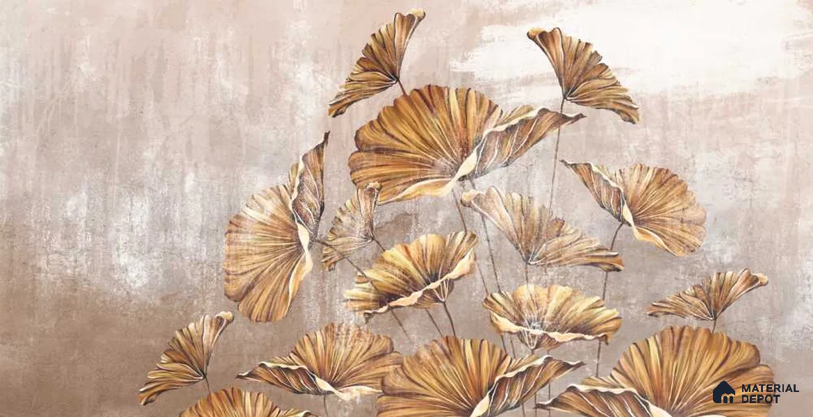 MIND084 | Murals Series Florals Look 50 inches Premium Paper (Customized Size Wallpaper)