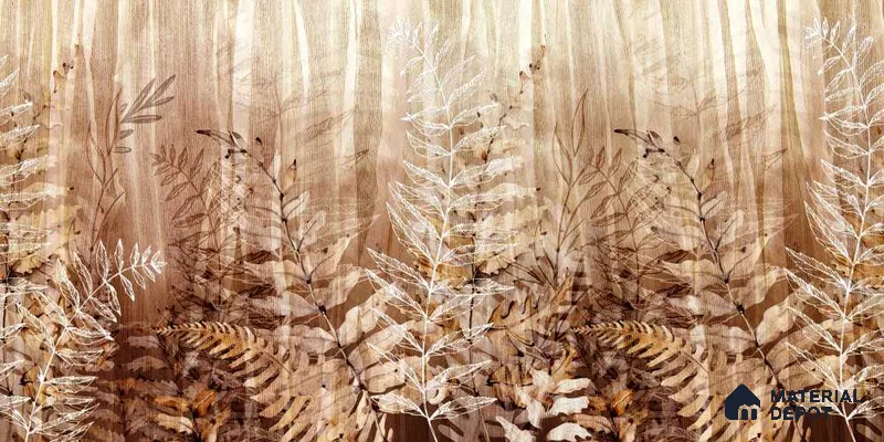 MIND97 | Murals Series Florals Look 52 inches Economy Paper (Customized Size Wallpaper)