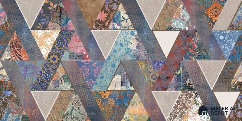 MIND98 | Murals Series Geometric Look 40 inches Sandblast Paper (Customized Size Wallpaper)