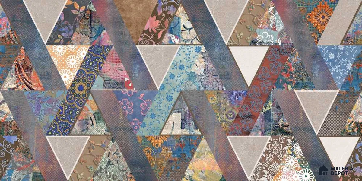 MIND98 | Murals Series Geometric Look 40 inches Sandblast Paper (Customized Size Wallpaper)