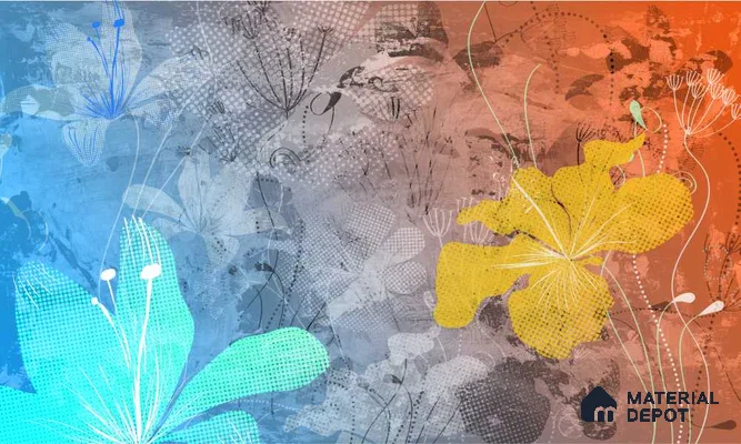 MOS031 | Murals Series Florals Look 52 inches Economy Paper (Customized Size Wallpaper)