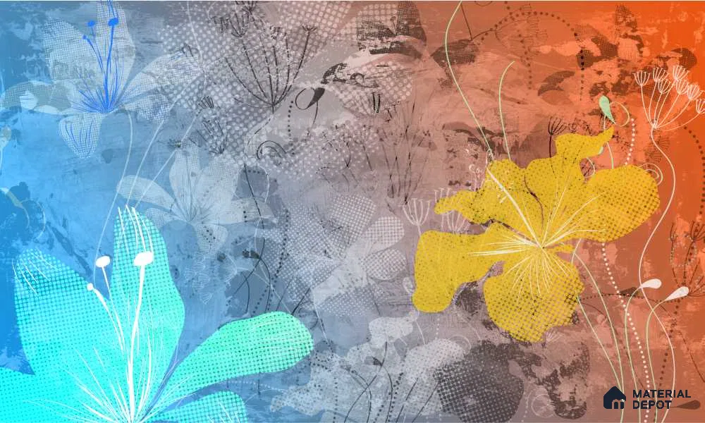 MOS031 | Murals Series Florals Look 52 inches Economy Paper (Customized Size Wallpaper)