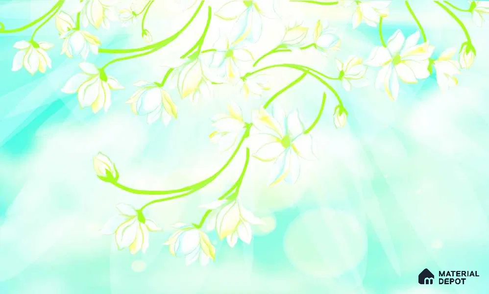 MOS034 | Murals Series Florals Look 40 inches Sandblast Paper (Customized Size Wallpaper)