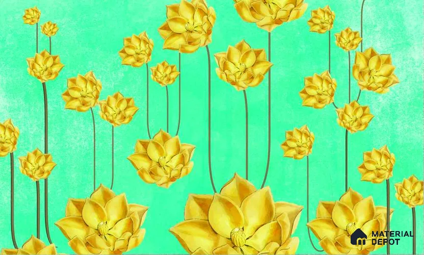 MOS035 | Murals Series Florals Look 40 inches Sandblast Paper (Customized Size Wallpaper)