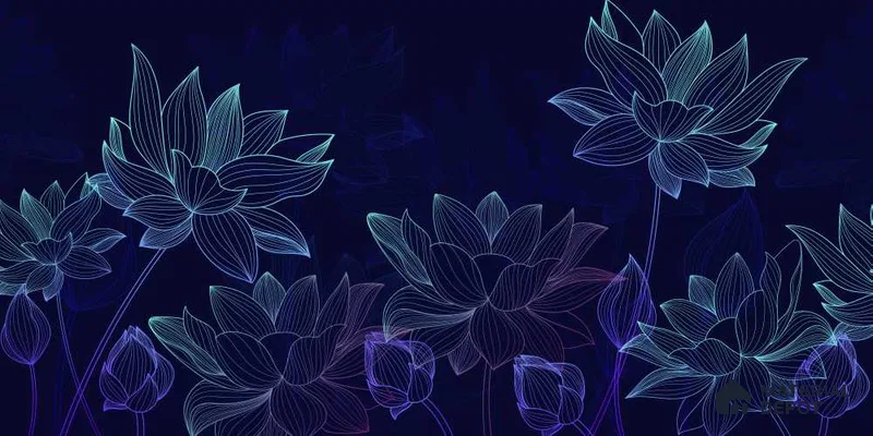 MTV012-1 | Murals Series Florals Look 40 inches Sandblast Paper (Customized Size Wallpaper)