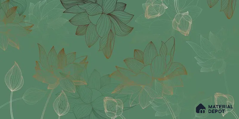 MTV012-2 | Murals Series Florals Look 40 inches Canvas Paper (Customized Size Wallpaper)
