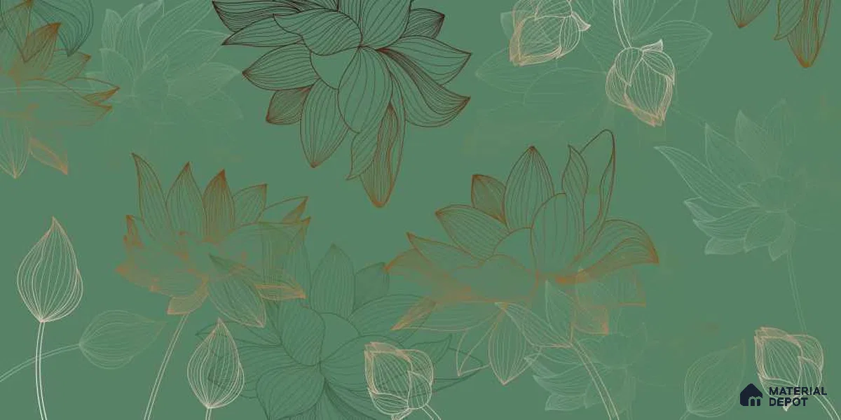 MTV012-2 | Murals Series Florals Look 40 inches Canvas Paper (Customized Size Wallpaper)
