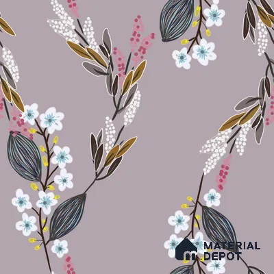 PAK0030-3 | Modern Series Florals Look 40 inches Sandblast Paper (Customized Size Wallpaper)