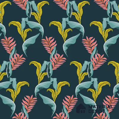 PAK006-4 | Modern Series Florals Look 52 inches Economy Paper (Customized Size Wallpaper)