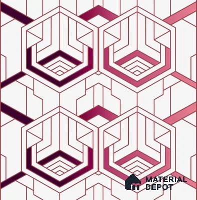 PAK025-3 | Modern Series Geometric Look 52 inches Economy Paper (Customized Size Wallpaper)