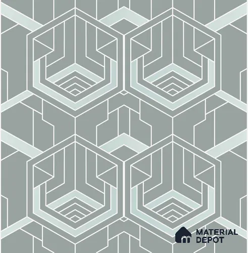PAK025-4 | Modern Series Geometric Look 40 inches Sandblast Paper (Customized Size Wallpaper)
