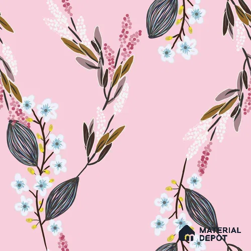 PAK030-1 | Modern Series Florals Look 40 inches Sandblast Paper (Customized Size Wallpaper)