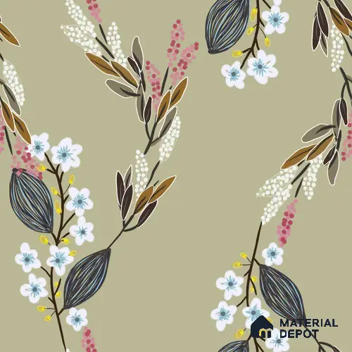 PAK030-4 | Modern Series Florals Look 50 inches Premium Paper (Customized Size Wallpaper)