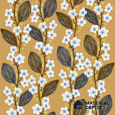 PAK032-1 | Modern Series Florals Look 40 inches Canvas Paper (Customized Size Wallpaper)